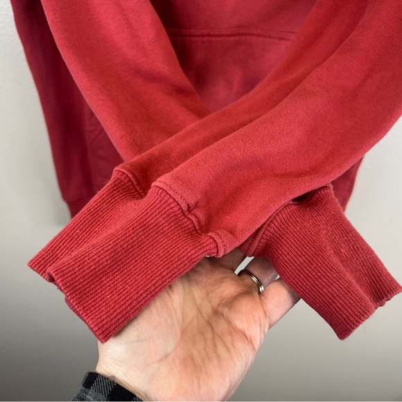 Camp David Red Hoodie Kansas City Boulevard Brewing Co. S Local Beer Football - Picture 6 of 10